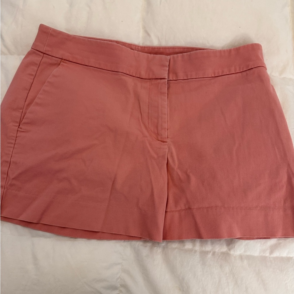 LOFT Rose-Pink Pull-On Bermuda Shorts